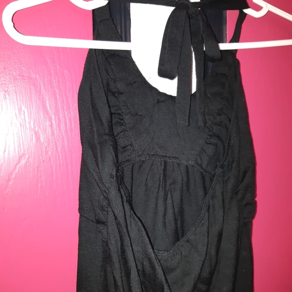 Black halter neck tank - Picture 2 of 4